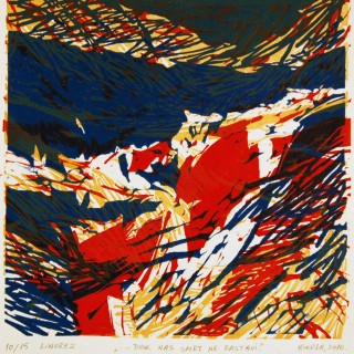 Dok nas smrt ne rastavi,linorez,   20x20cm, Nikola Radosavljevic, 2016 (3)