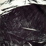 Elegy for Natasa Zilic, 50x70cm,   dry point, 2015.