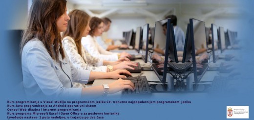 PLAKAT-ŠKOLA ZA PROGRAMIRANJE I MICROSOFT EXCEL