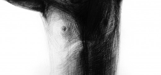 Leisure _ ugljen na papiru_100x70cm