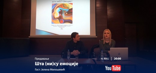 04.05.2020. Predavanje - Šta (ni)su emocije